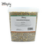 Onkruidvrij strooivoer voor de buitenvogels – Samenstelling zonder schillen waardoor je geen onkruid krijgt – In emmer verpakt – 3 kg