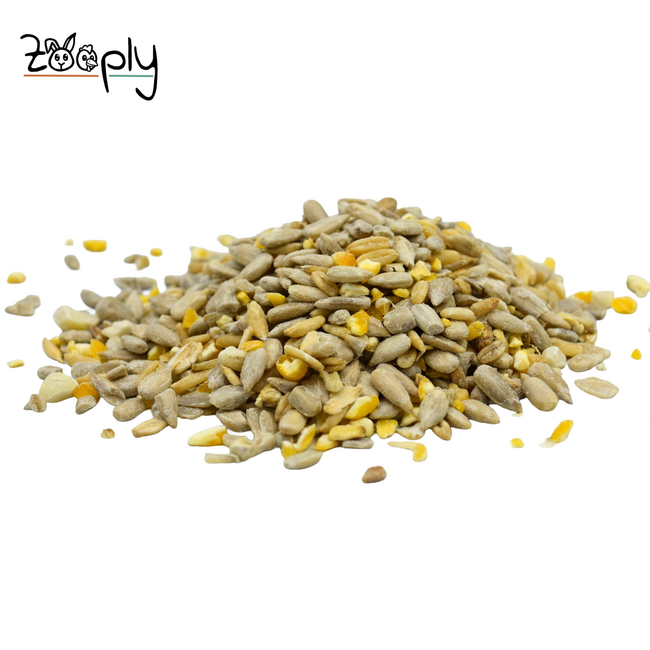 Onkruidvrij strooivoer voor de buitenvogels – Samenstelling zonder schillen waardoor je geen onkruid krijgt – In zak verpakt – 7,5 kg