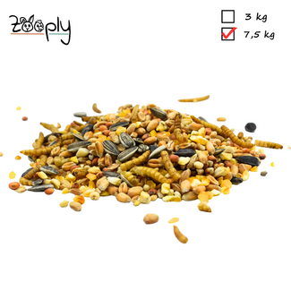 Zooply Strooivoer met meelwormen - 7,5 kg