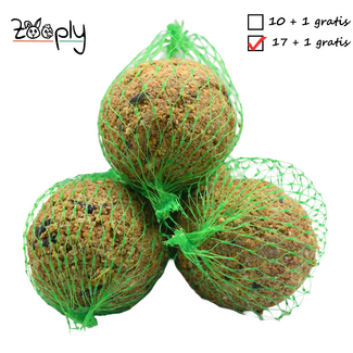 Zooply Mezebollen met net – In bakje – 18 stuks