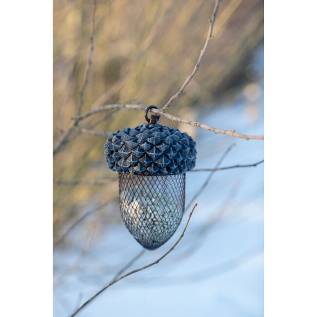 Pindahouder voor de buitenvogels - Leuke pindahouder voor tuinvogels - Eikel