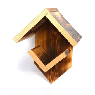 Wielink Pindakaaspothouder - Hout - Gevlamd