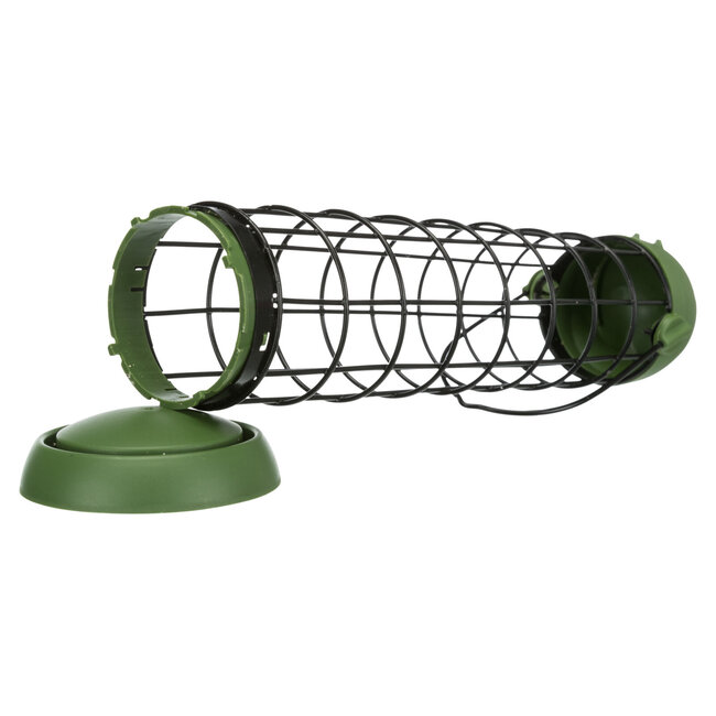 Mezebollen houder – Perfect voor mezebollen voor de buitenvogels – Plastic – ø 8 × 29 cm