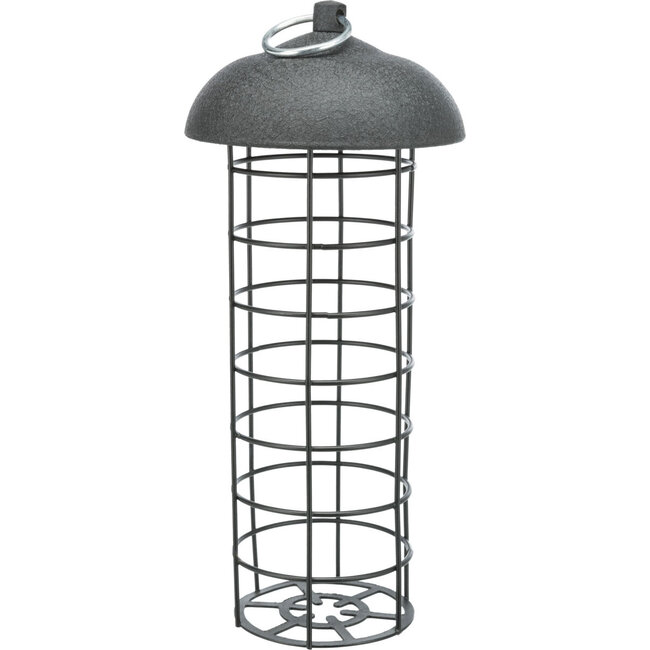 Mezebollen houder – Perfect voor mezebollen voor de buitenvogels – Metaal – ø 10 × 21 cm