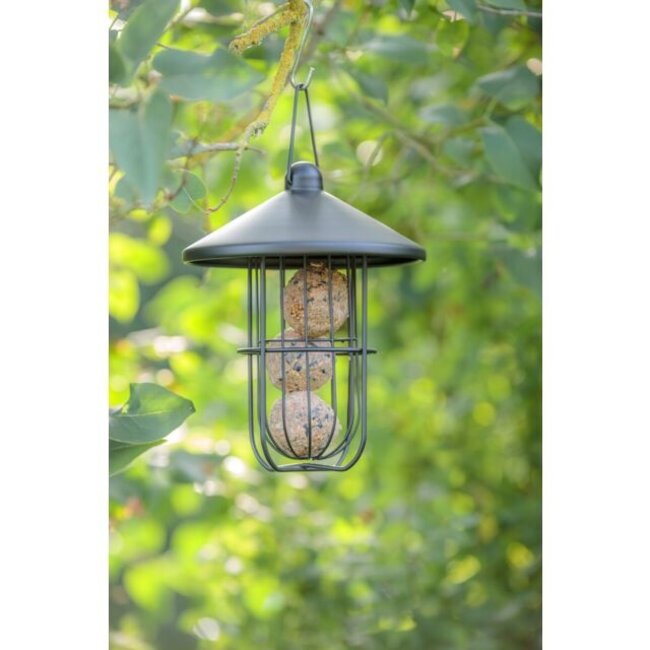 Mezenbollenhouder - Leuke Houder voor Mezenbollen - ø 19 × 24 cm - Zwart