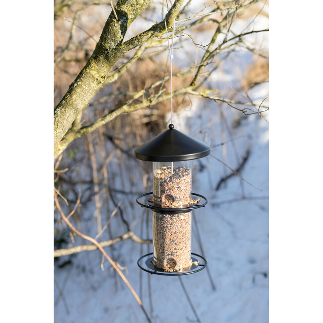 Strooivoerhouder - 36 cm - Zwart