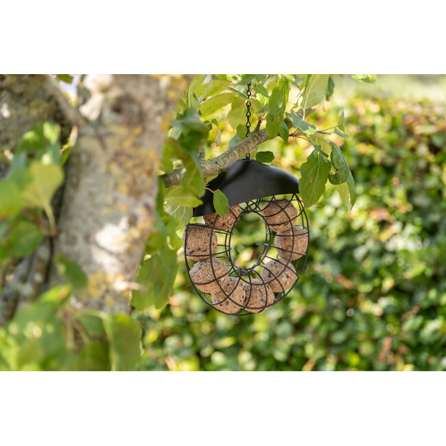 Mezenbollenhouder - Rond - ø 24 × 8 cm - Zwart