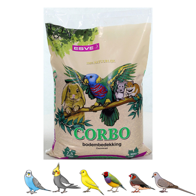 Corbo Bodembedekking - Bodembedekking voor Vogels - 7.5 liter