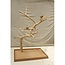 Java Tree vogelboom met plateau - Vogelboom van Java hout op wielen voor middelgrote tot grote papegaaien - X-Large