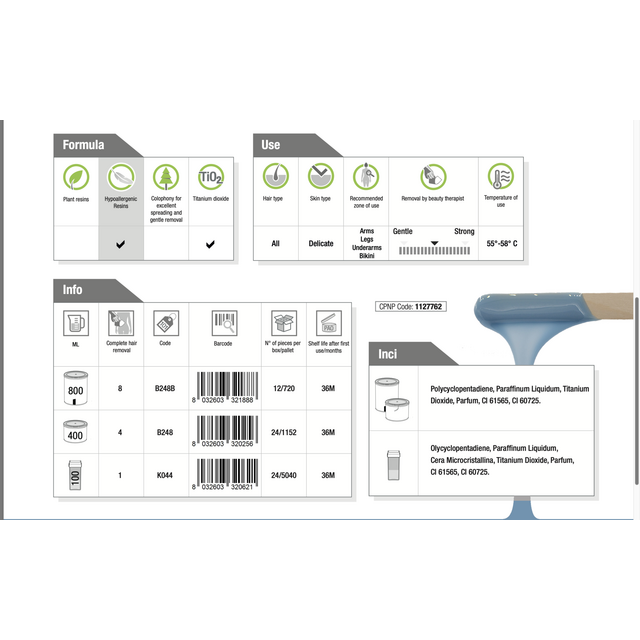 Holiday Bitalco striphars – blik 400/800 ml & vulling 100 ml