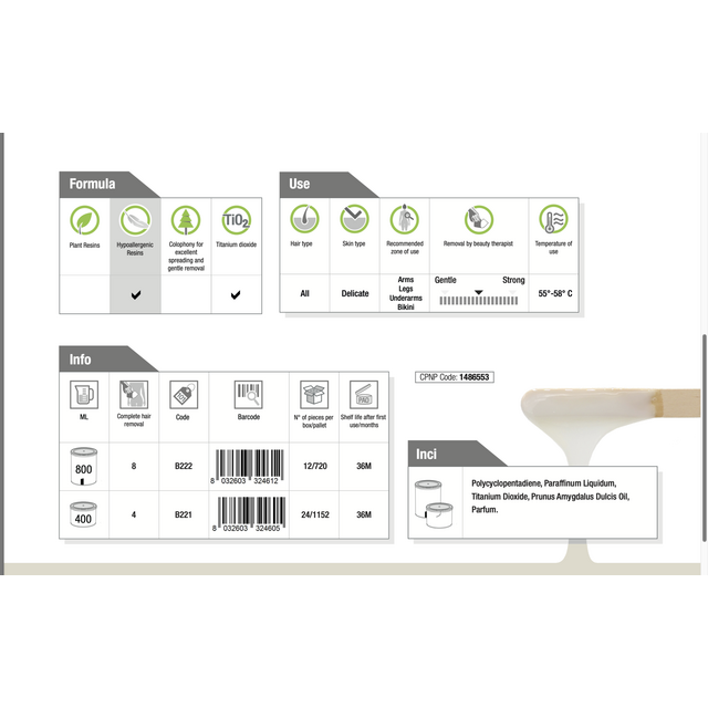 Holiday Amandel striphars – gevoelige huid (100, 400 & 800 ml)