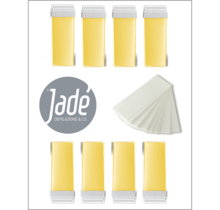 Hars refills Box Natural Honing – 8 stuks + 50 strips | Normale huid