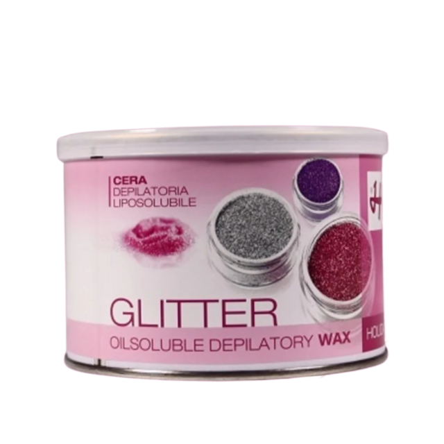 Holiday Glitter Gel Striphars – roze glitter (100 ml, 400 ml, 800 ml)