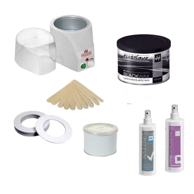 Elastique Black Hars Set– met Holiday Etna Harsverwamer (400ml/800ml)