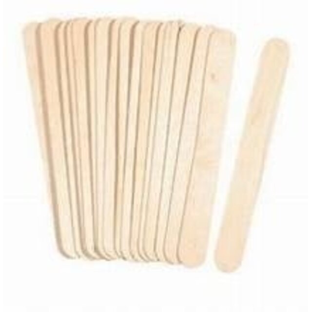 Wax Spatels Berkenhout Gezicht 100 stuks