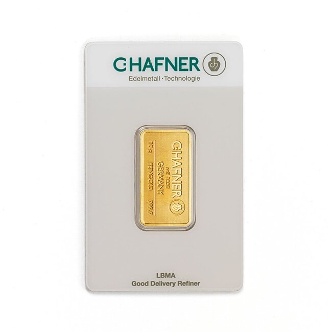 Chafner 24 Karaat fijn goudbaar