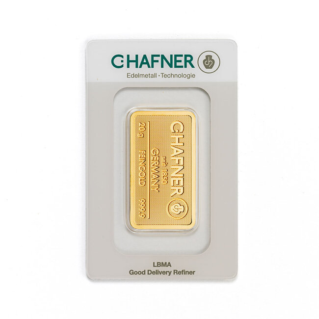 Chafner 24 Karaat fijn goudbaar
