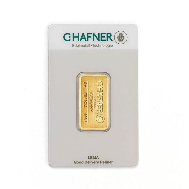 Chafner 24 Karaat fijn goudbaar