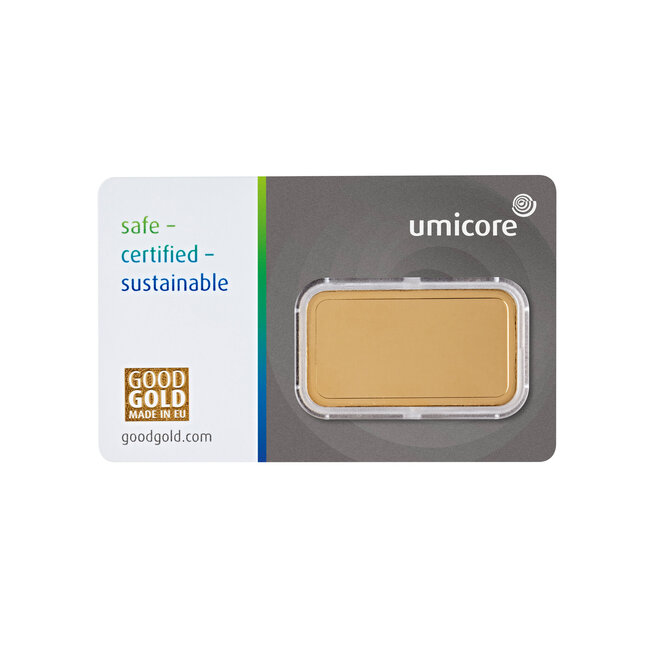 Umicore 24 Karaat fijn goudbaar