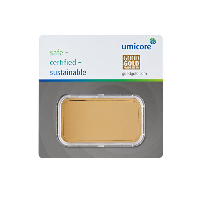 Umicore 24 Karaat fijn goudbaar