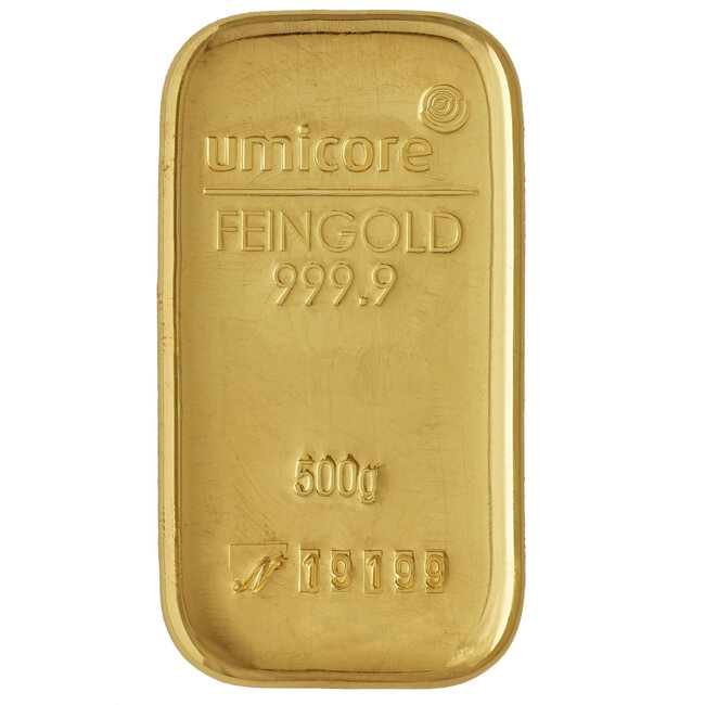 Umicore 24 Karaat fijn goudbaar