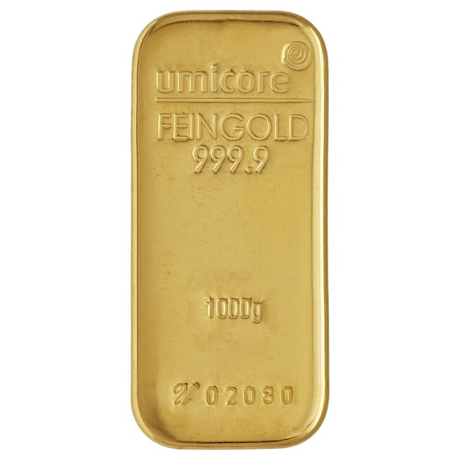Umicore 24 Karaat fijn goudbaar