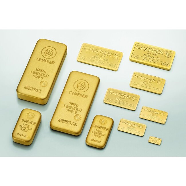 Chafner 24 Karaat fijn goudbaar