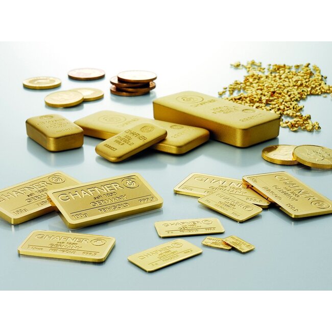 Chafner 24 Karaat fijn goudbaar