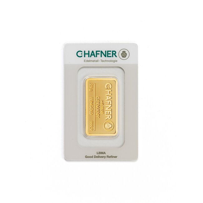 Chafner 24 Karaat fijn goudbaar
