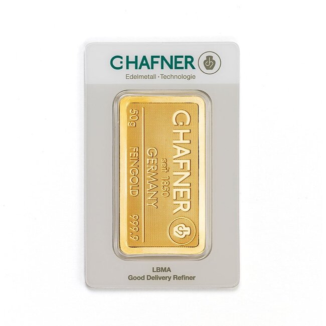 Chafner 24 Karaat fijn goudbaar