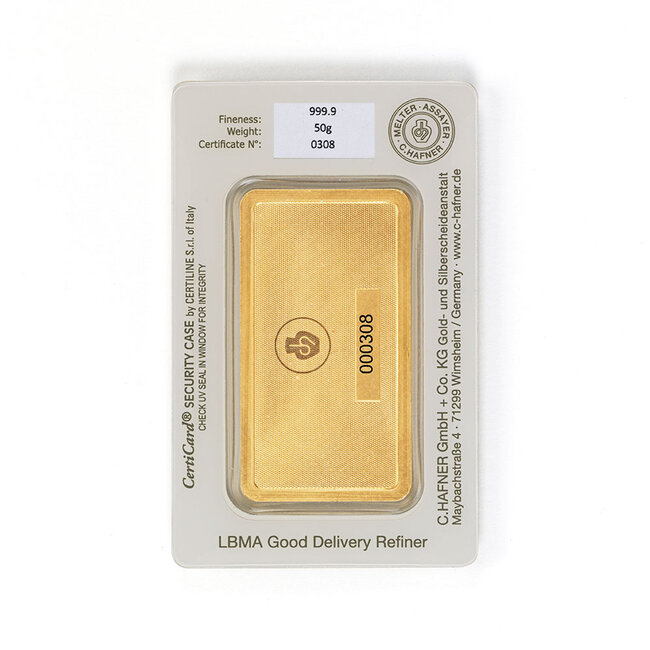 C.Hafner Goudbaar 50 gram kopen