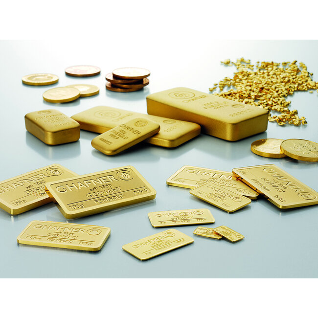 Chafner 24 Karaat fijn goudbaar