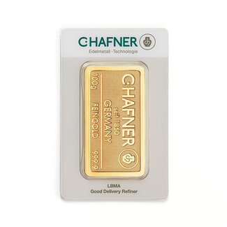 Chafner 100 gram goudbaar Chafner