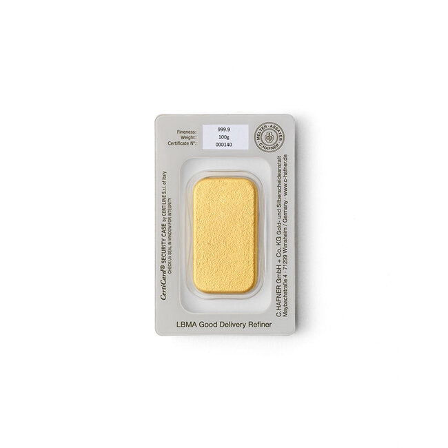 Chafner 24 Karaat fijn goudbaar