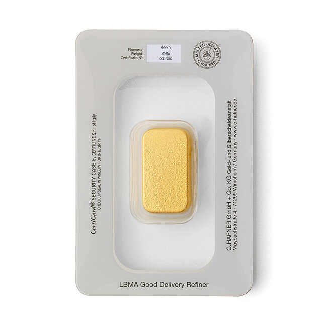 Chafner 24 Karaat fijn goudbaar
