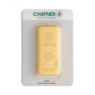 Chafner 1 Kg goudbaar Chafner