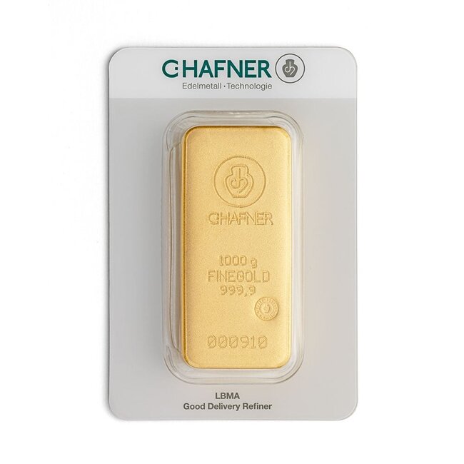 Chafner 24 Karaat fijn goudbaar