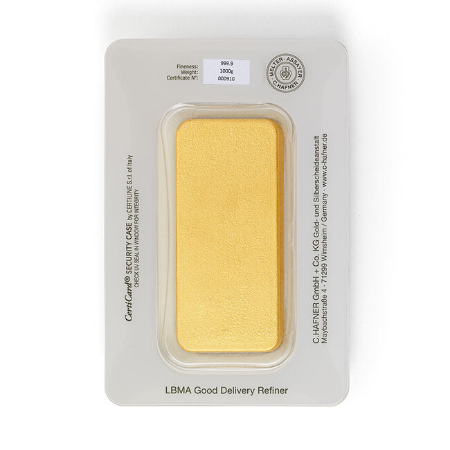 Chafner 24 Karaat fijn goudbaar