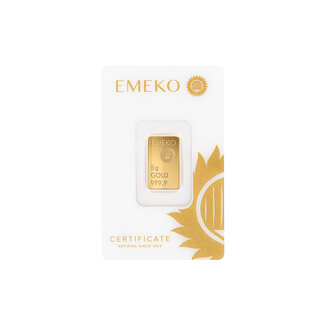 Emeko 5 Gram goudbaar Emeko