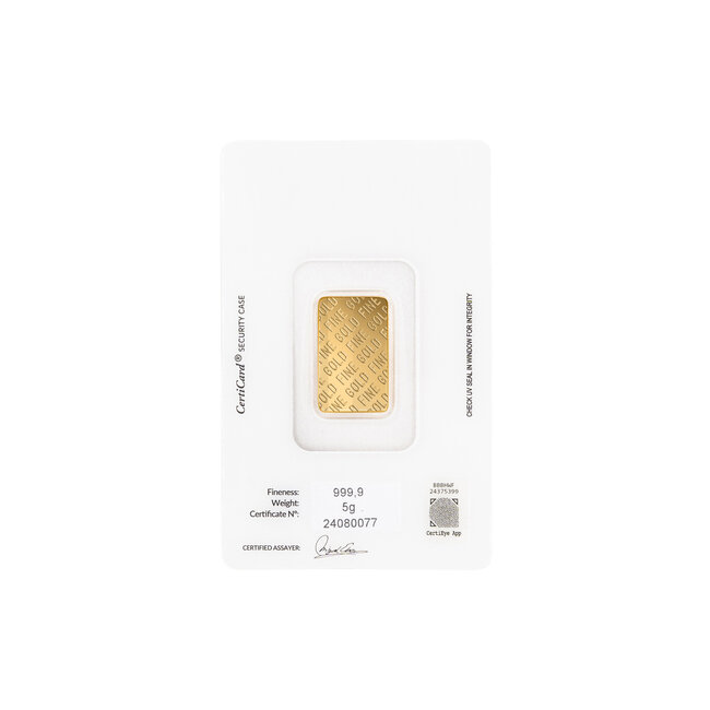 Emeko 24 Karaat fijn goudbaar