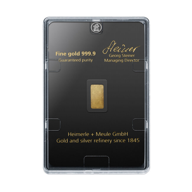 Heimerle + Meule 24 Karaat fijn goudbaar