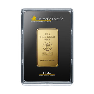 Heimerle + Meule 50 Gram goudbaar Heimerle + Meule