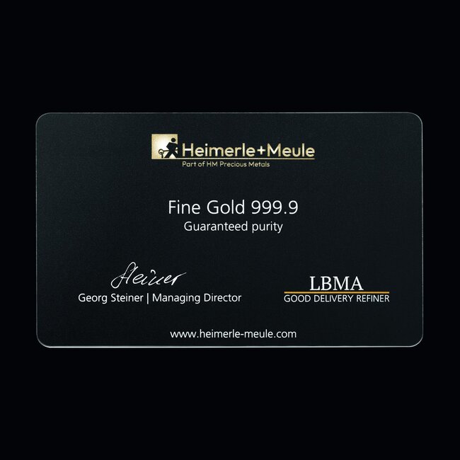 Heimerle + Meule 24 Karaat fijn goudbaar