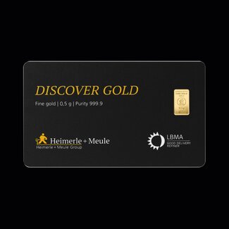 Heimerle + Meule 0.5 Gram Gift goudbaar Heimerle + Meule