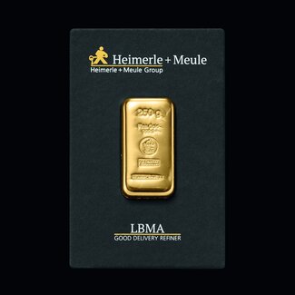 Heimerle + Meule 250 Gram goudbaar Heimerle + Meule