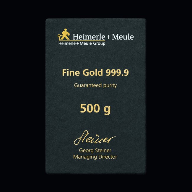 Heimerle + Meule 24 Karaat fijn goudbaar