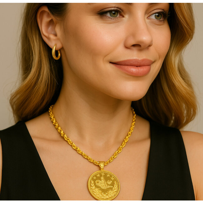 Goldmine 22 Karaat ikibucuklu Resat