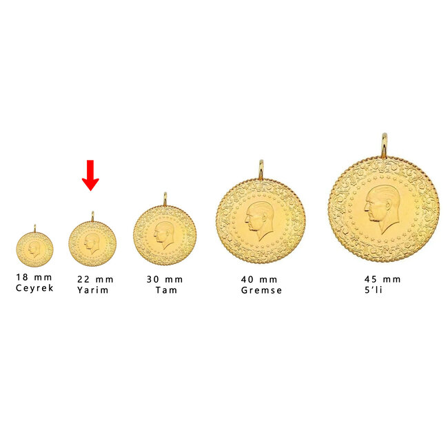 Ziynet 22 Karaat ziynet Yarim