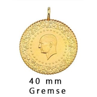 22 Karaat ikibucuklu gremse ( 2.5 muntige )
