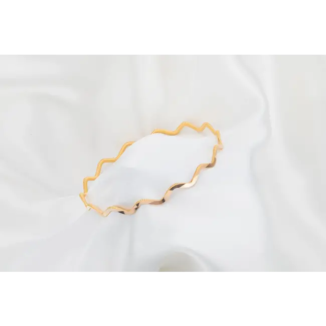 Goldmine 22 krt gouden Ajda zig-zag armband